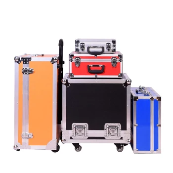 Hot Sale Aluminum Tool Storage Aluminum Trolley Tool Box Flight Cases Manufacturers Trolley Pull Rod With Wheels
