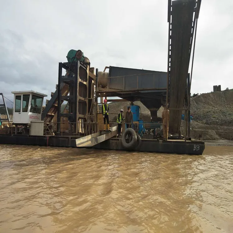 JINZUN  Chain Bucket Dredger Floating Gold Dredge for Sale