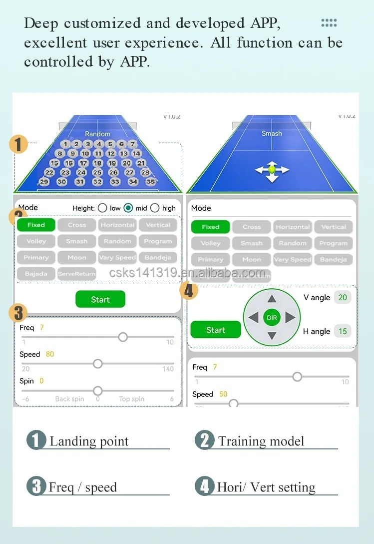 Professional Tennis Padel Ball Feeding Machine Padel Ball Court Training Equipment Padel ball Machine With APP and RC details