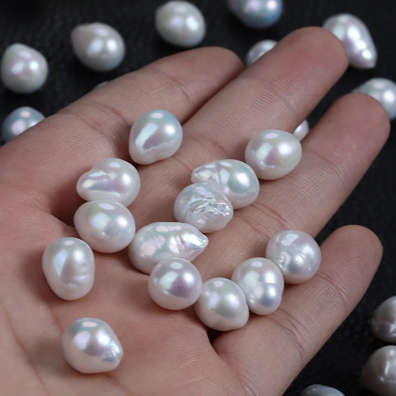 10-11mm 3A Baroque Irregular Good Quality White Edison Zhuji Pearl Farm Natural Freshwater Pearls From China