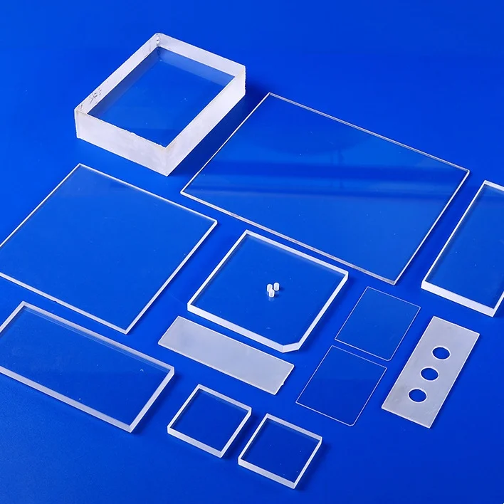 High Transmittance Fused Silica Transparent UV Quartz Glass Plate for Lamp