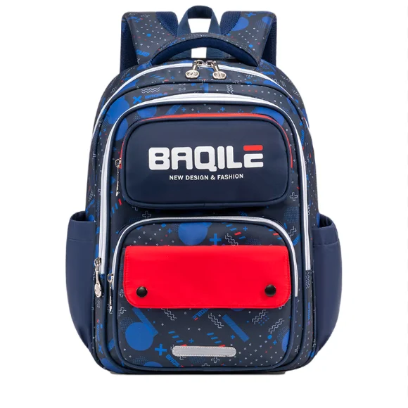 New Fashion Trend Student Schoolbag  Large Capacity Portable Easy Storage Anti Splashing Backpack
