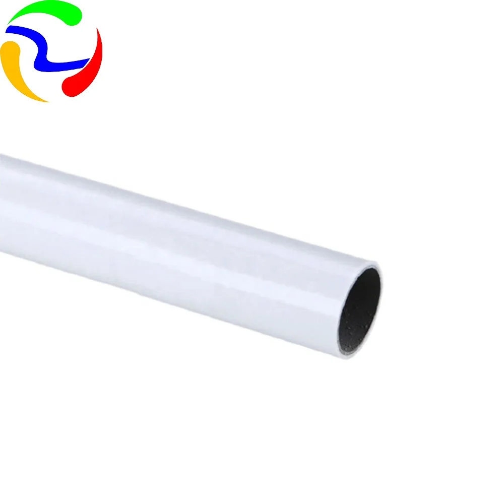 High Quality Customizable Inner Outer Plastic-Coated Composite Lean Pipe Turnover Cart Round Shape Color Coated Lean Tube