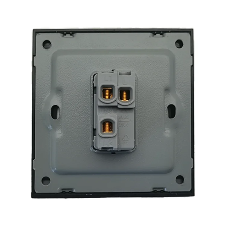 New Modern Design Wall Switch Meteor Silver UK Standard Electrical Switches Socket Smart Home Touch Panel Electric Light Switch
