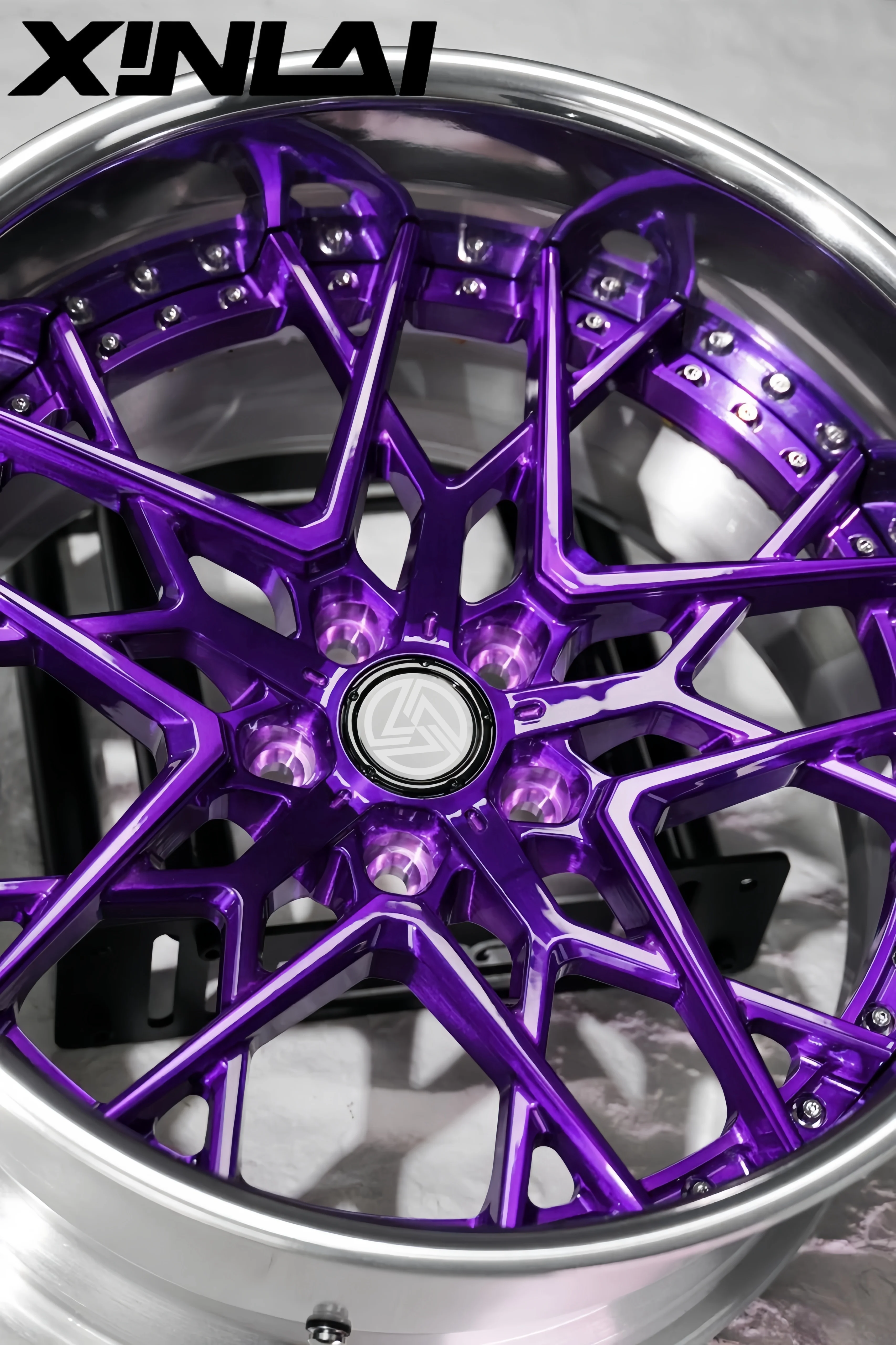 XINL Brushed Deep Concave Sliver Color Forged Wheels Customer Color 2-piece 5x114.3 18 19 20 21 22inch for Passenger Wheel - Image 4