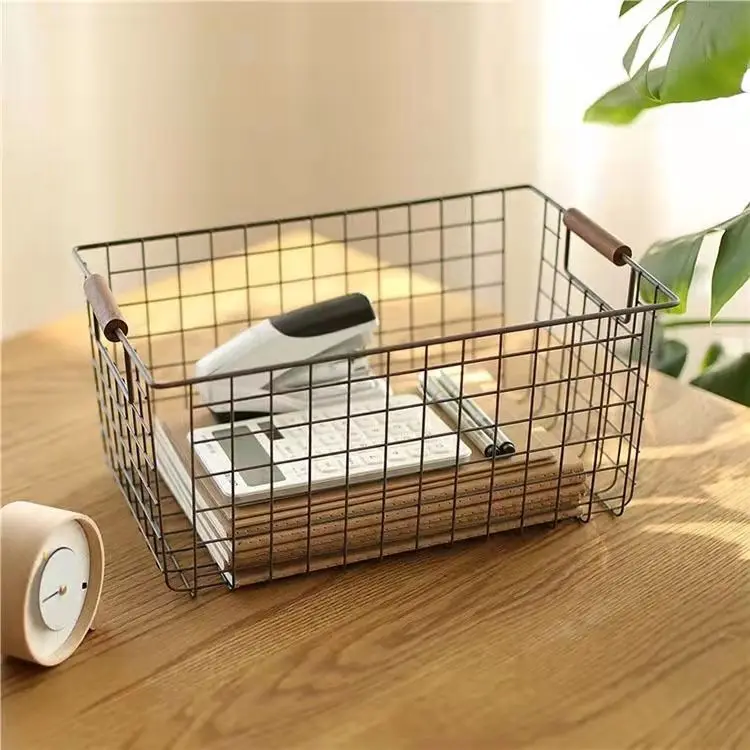 Square Wire Mesh Container Vegetable Mesh Storage Baskets