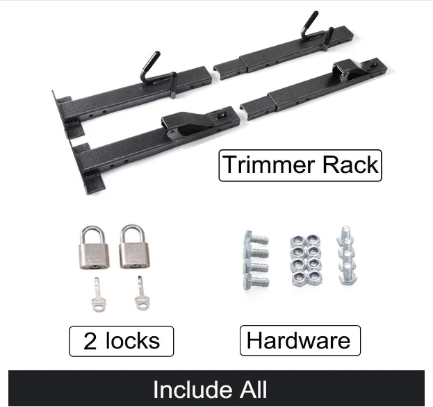 Locking Trimmer Rack Trim Line Holder Fit For 3 Place Trimmer Open
