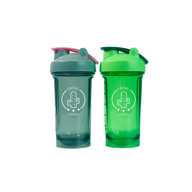 Wholesale New Arrival BPA Free Custom Logo 500ml Plastic Shaker Cup Gym Fitness Protein Shaker Bottle