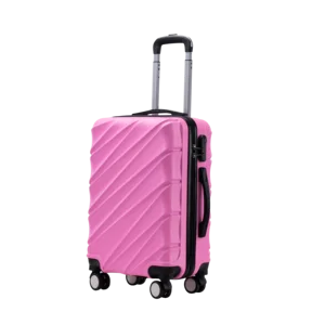 DIZHEN Customized Logo ABSmaterials Trolley Hard Shell Travel Luggage Suitcase with Coded Lock