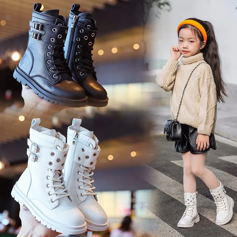 High Quality Durable White Classic Style Kids Girls Boots Leather Outsole  Ankle Boots - Buy Kids Boots,Kids Boots Girls,2020 Kids Winter Boot Product  on 