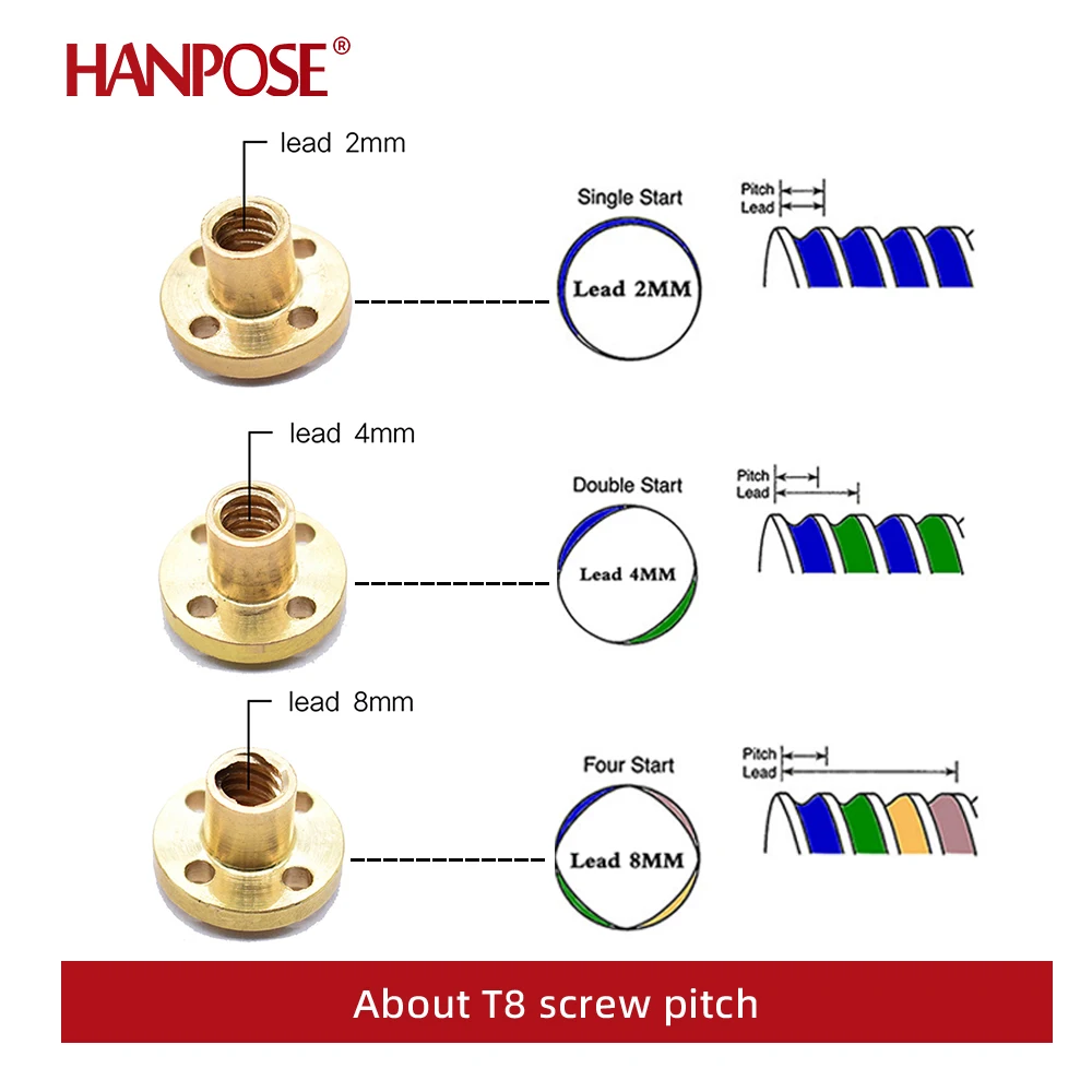 8mm for 3d printer nema17 screw stepper motor-6