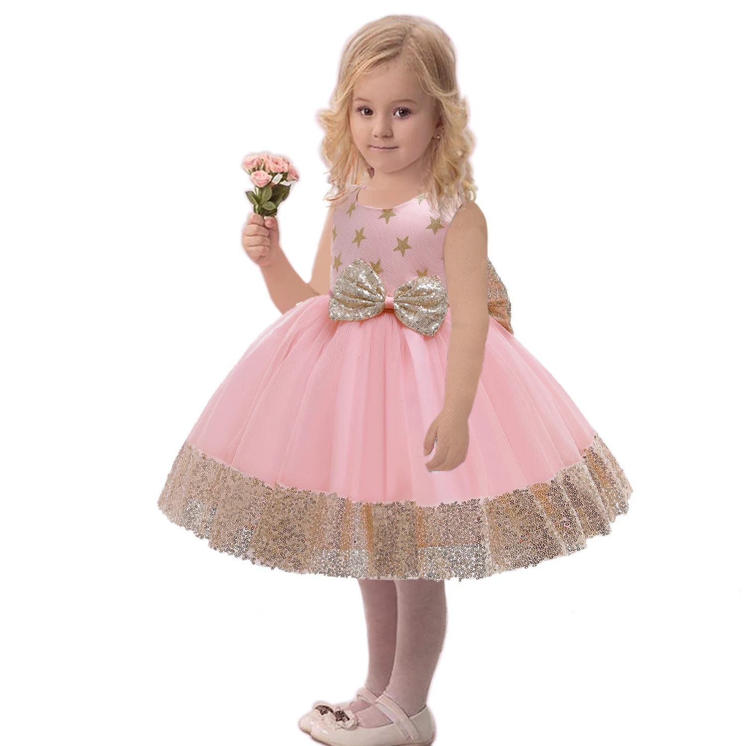 Kids Dress Models Latest Frock Design Lace Flower Baby Girl Party Wear ...