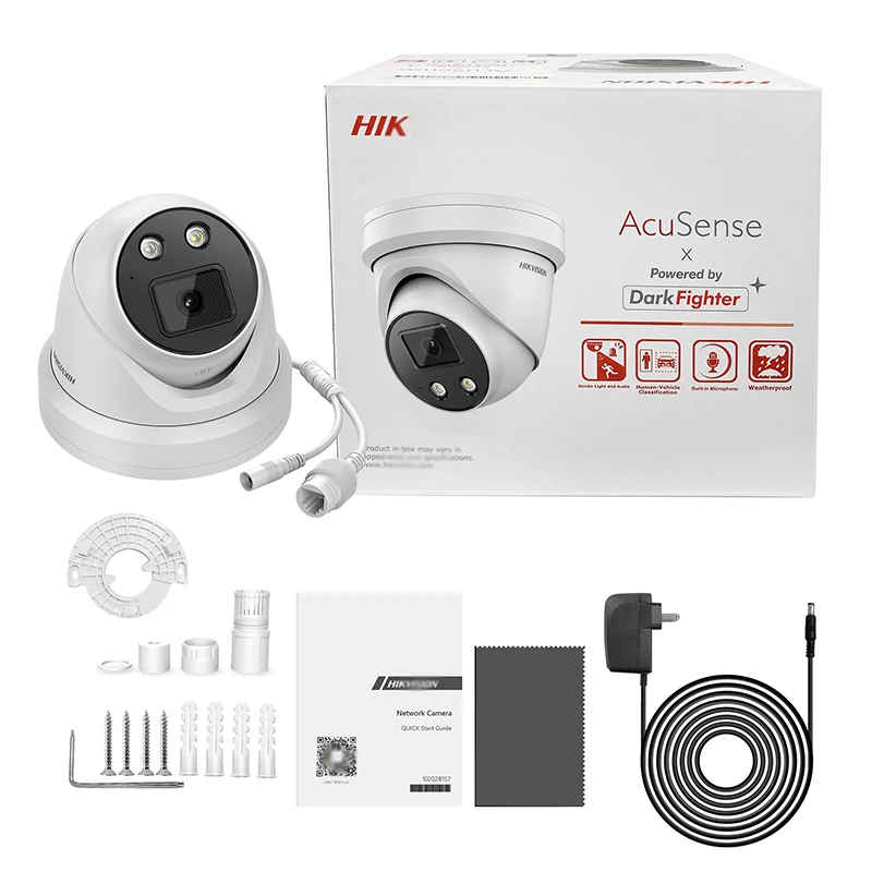 Hik 4mp Acusense Powered By Darkfighter Fixed Poe Mic Fixed Human ...