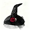 Cappello da Strega con Teschio Decorato da Fiocco