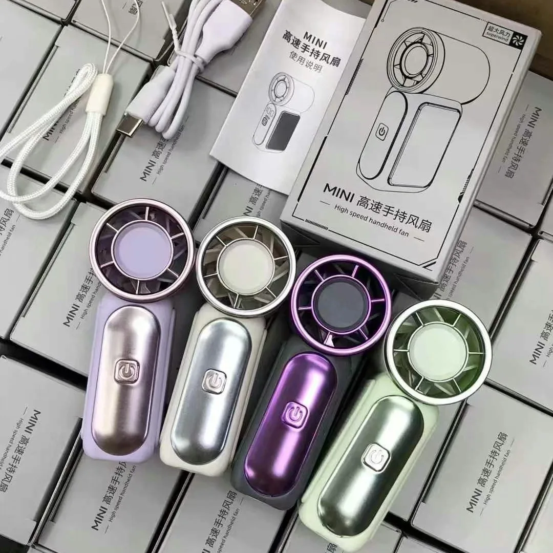 3000mah 100-Speed Turbo Mini Fan - High-Velocity Handheld Fan with ...