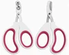 Coupe-ongles double trou rose-rouge