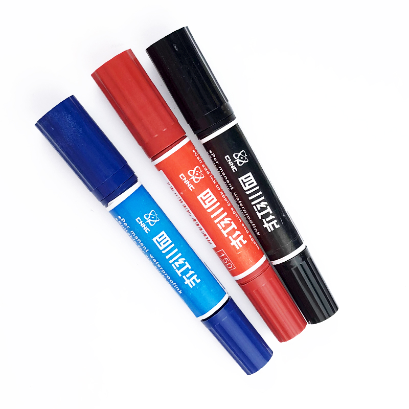 Модная Перманентная ручка на масляной основе оптовая продажа двухсторонний пустой маркер