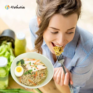 Non-GMO High Protein Low-Carb Chicken Flavor Air Dried Low Fat Ramen Noodles in Bag for Lifestyle Meals