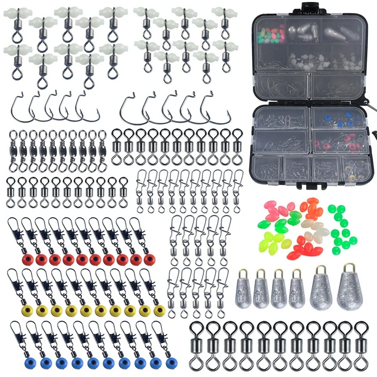 ebay fishing accessories THKFISH Backpack with Tackle Box and 74pcs Fishing Tool Kit, Black rolling barrel fishing swivels 177pcs Fishing Accessories Kit -
