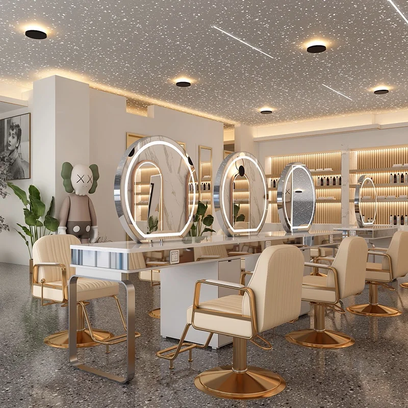 Hair Salon and Beauty Salon Store Design, Hair Salon Display Stand, Modern  Hair Salon Furniture and Chair Sets