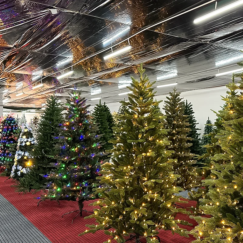 210cmのクリスマスツリー - PE製・火気対策・エコフレンドリーな装飾用