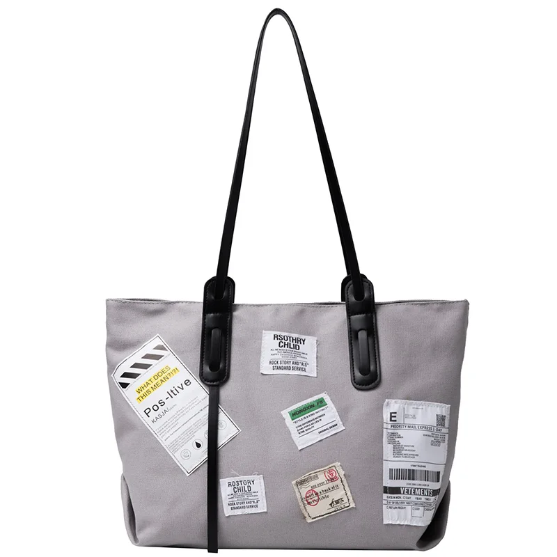 Ladies Shoulder Bags Popular Fashion Casual High Capacity Handbag Canvas Tote Bag