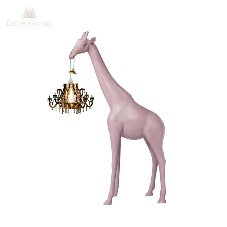 pink giraffe lamp