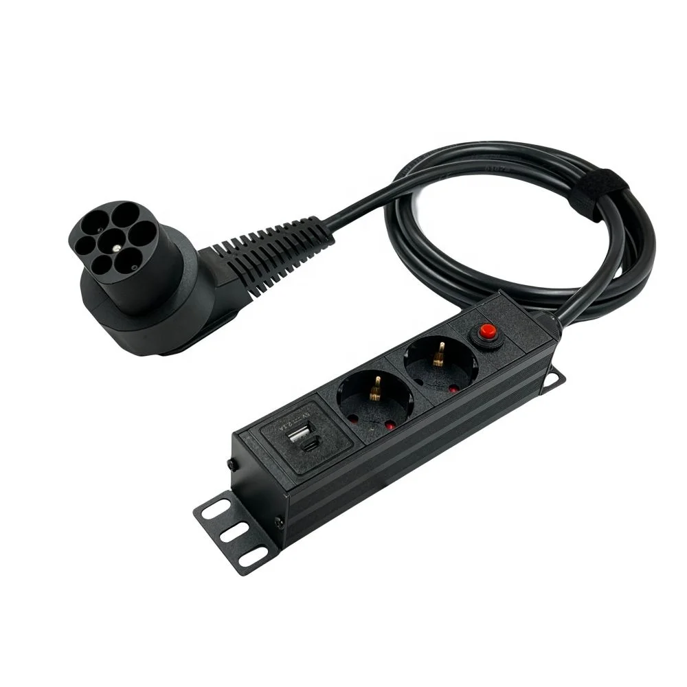 AOTAI Type2 to Schuko 16A Electrical Car Type 2 Charging Side Plug to Schuko Euro socket 220V outlet charging cable