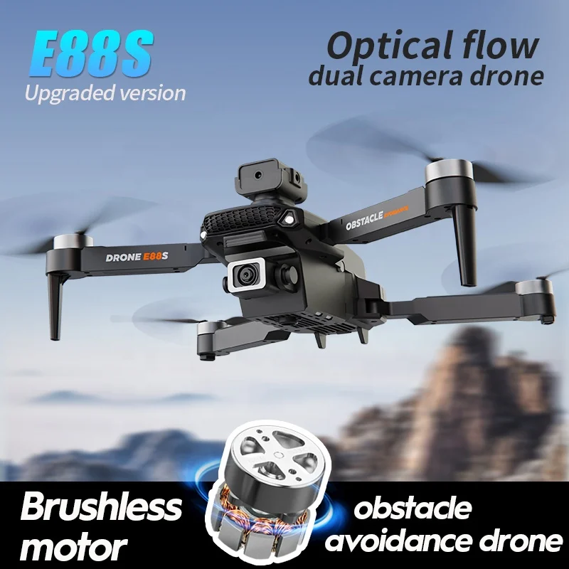 E88SブラシレスモータードローンHDデュアルカメラ障害物回避UAV E88SブラシレスモータードローンHDデュアルカメラ障害物回避UAV