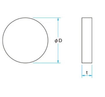 Optical Grade Observation Diameter 10mm Round IR Sapphire Window plate details