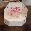 Caja Floral Mariposa Rosa