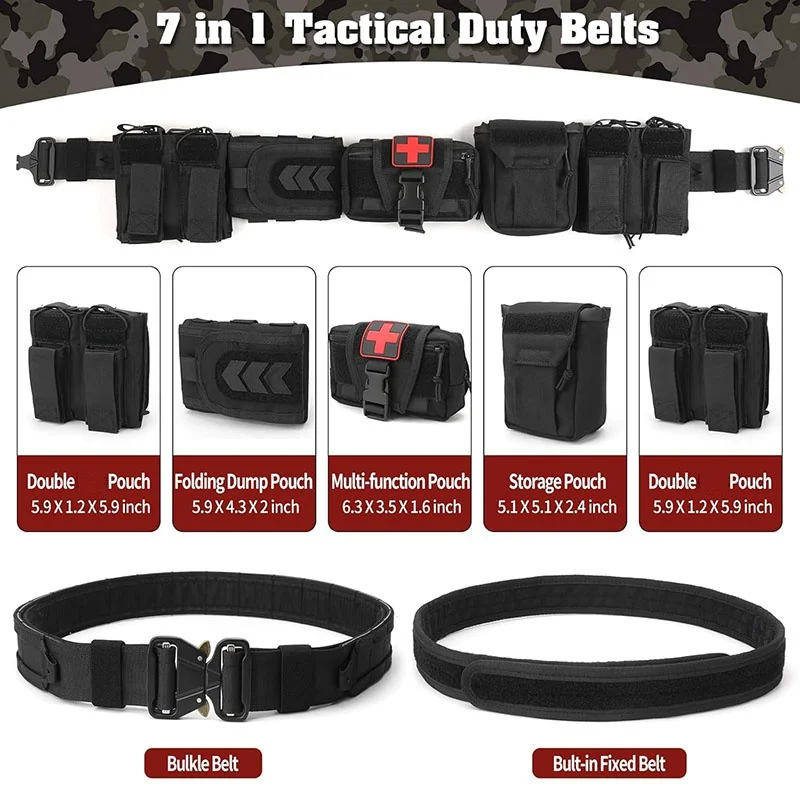Adjustable Outdoor Quick Release Tactical Heavy Duty Belt Quick-release Buckle High Density Material Tactical Waist Belt