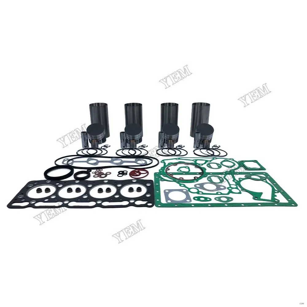 V1205 Overhaul Kit With Piston Rings Liner Full Gasket Set for Kubota