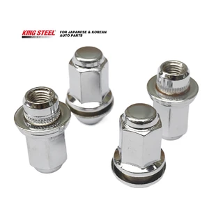 KINGSTEEL OEM 90942-01109 Steel Wheel Nut Set with Silver Finish for Hilux Spare Part