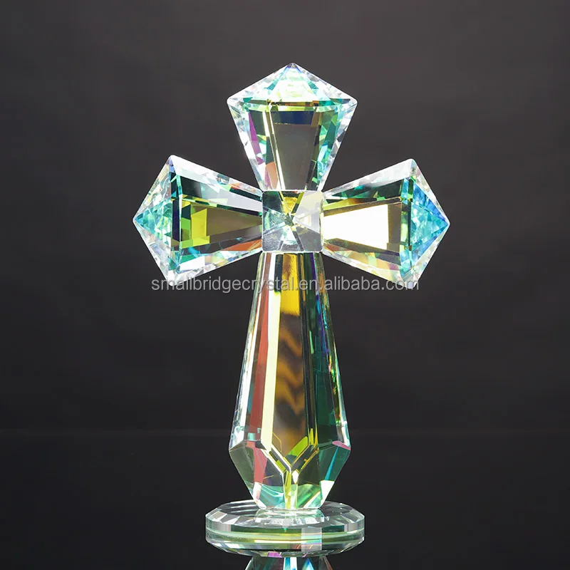 product small bridge factory wholesale christmas decorations souvenir gifts crystal cross ornaments crystal handicrafts-5