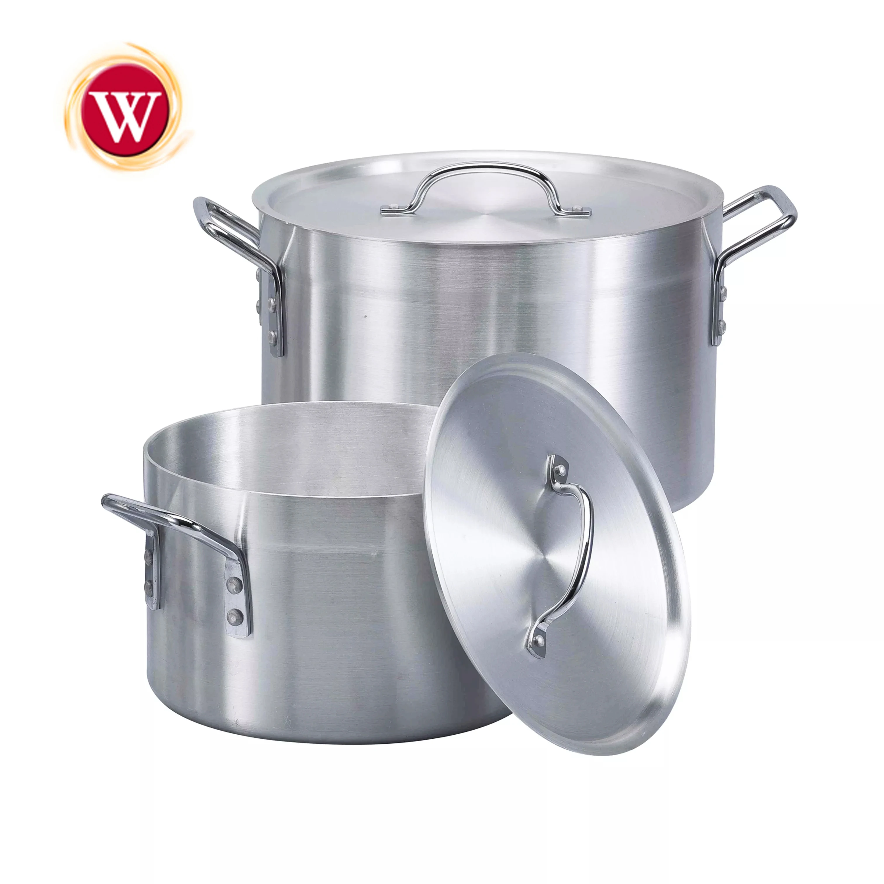 5 set Aluminum Stock Pot with Lid