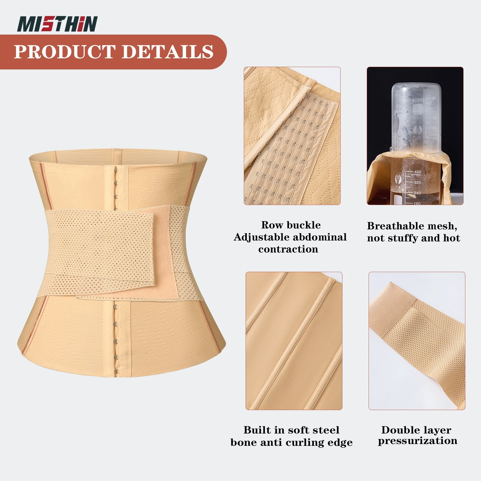 Top Selling Columbian Fajas Shapewear Corset Trimmer  Bodysuit Tummy Control Belt Waist Trainer Shaper for Women