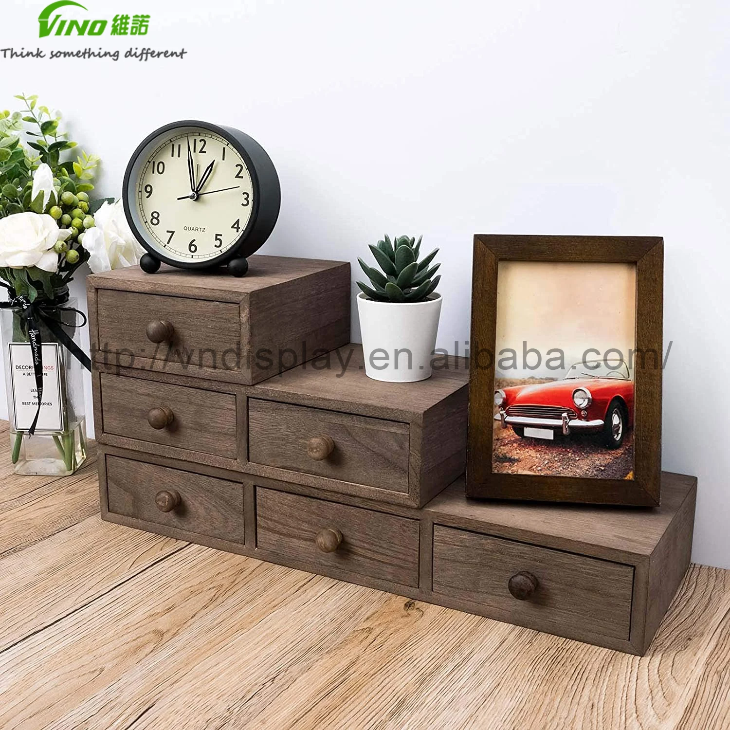 Modern Rustic Wooden Wall Shelf Drawer Multiuse Floating Shelves Apothecary Cabinet Desk Wall Storage for Tool Organization