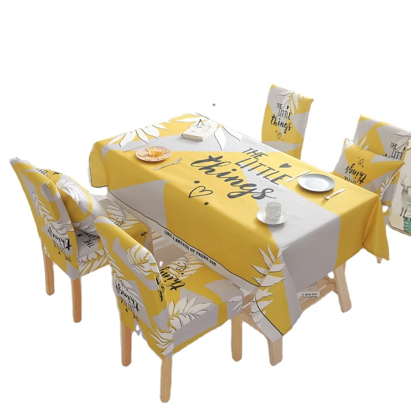 TC327B Home square Toalha De Mesa Table Cloth Custom Waterproof Table Cloths Cotton Linen