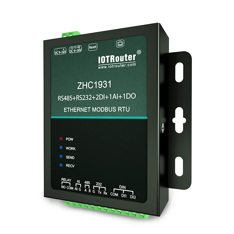 RS485 to Ethernet Converter for Industrial Automation MQTT Modbus TCP RTU with Free Network Cable 1rs485 1rs232 2DI 1AI to RJ45