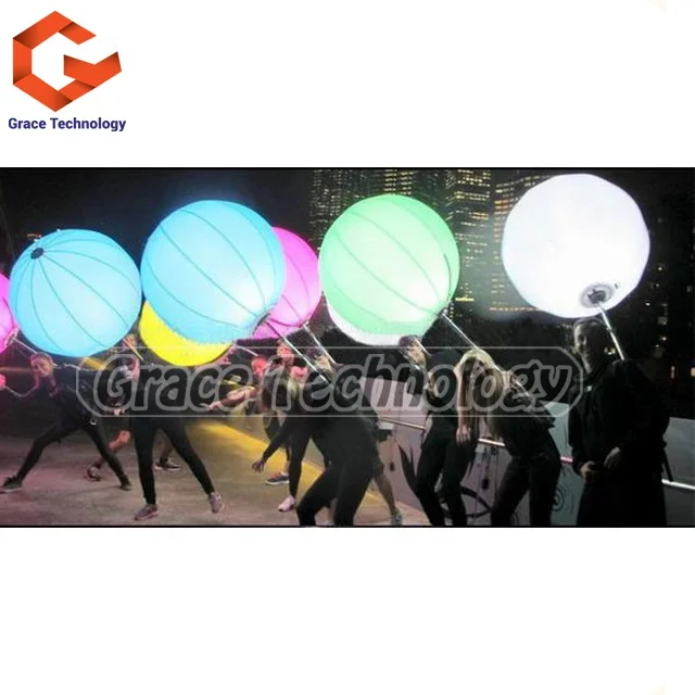 Walking Balloon with Backpack Inflatable LED Balloon Backpack for Advertising