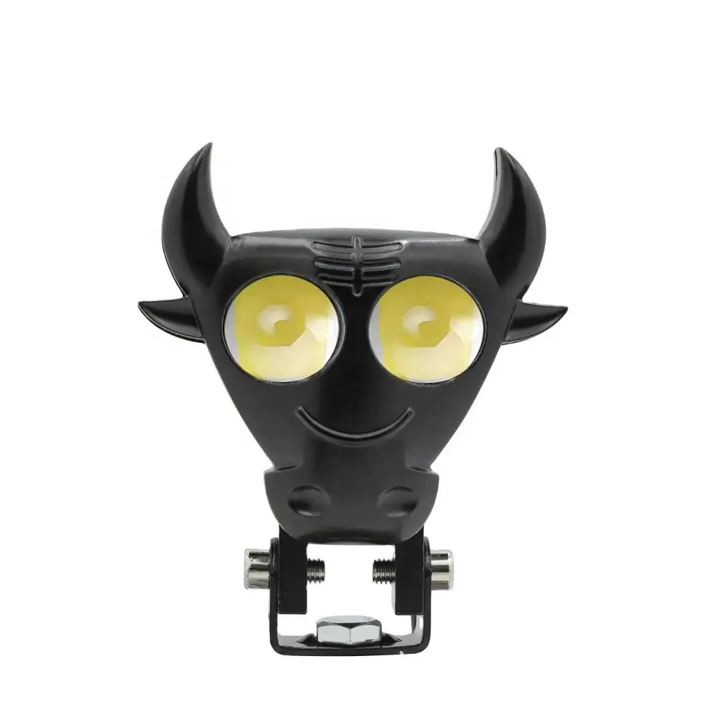 牛の角牛の頭のデザインデュアルカラーLedオートバイフォグライト