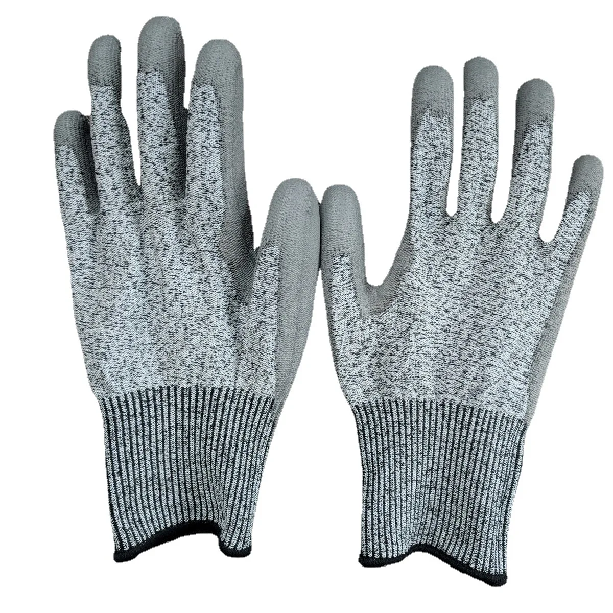 Перчатки трикотажные бесшовные с полиуретановым (полиуретановым) покрытием степень защиты 5 устойчивые к порезам перчатки для рабочих садовых и водителей упаковка россыпью