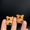 Peach Wood Backpack Bear