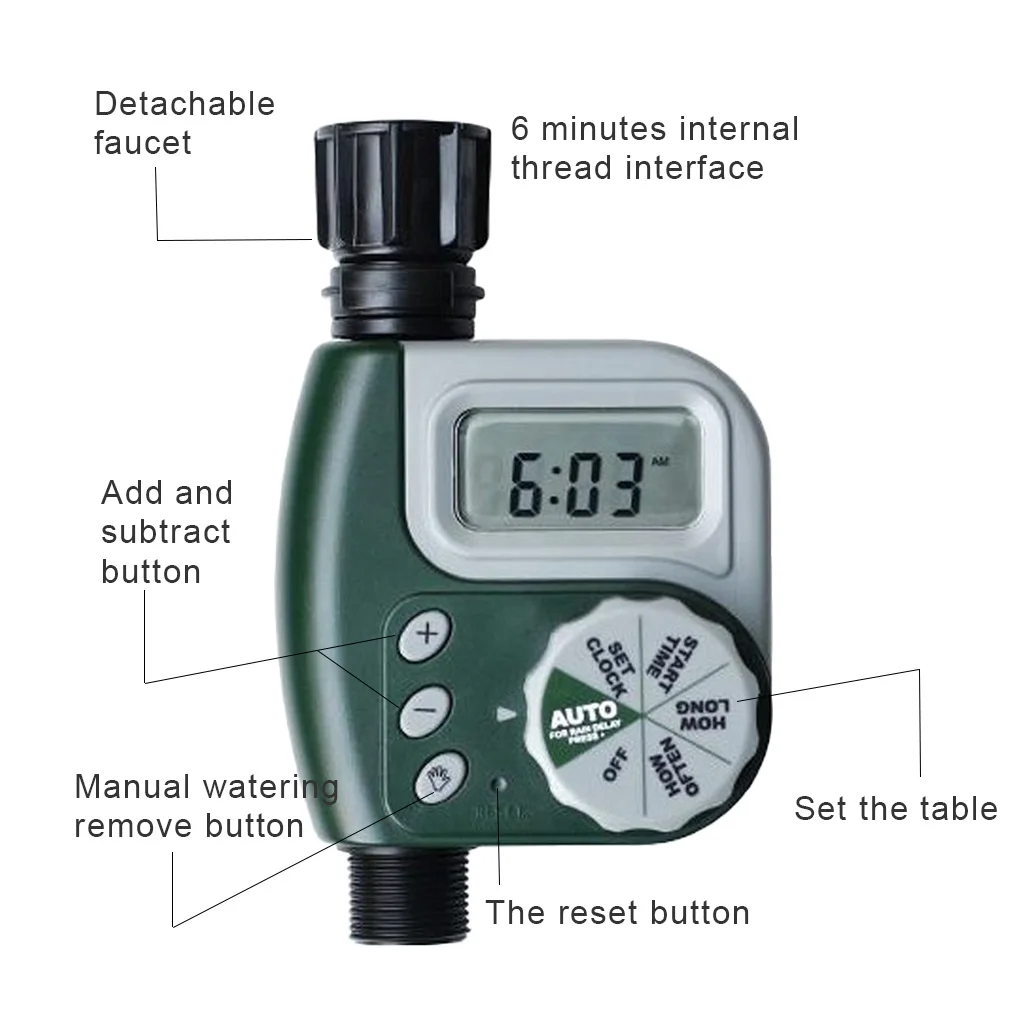 IP65 Waterproof Automatic Watering Timer of Outdoor Water Timer for Garden Hose Watering Timer