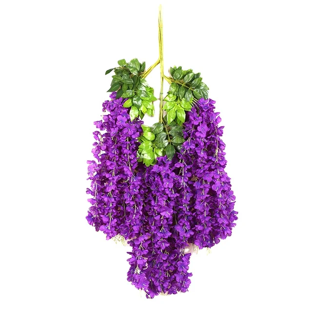 he most popular hanging wisteria artificial flowers factory wholesale hanging artificial wisteria indoor and outdoor decoration