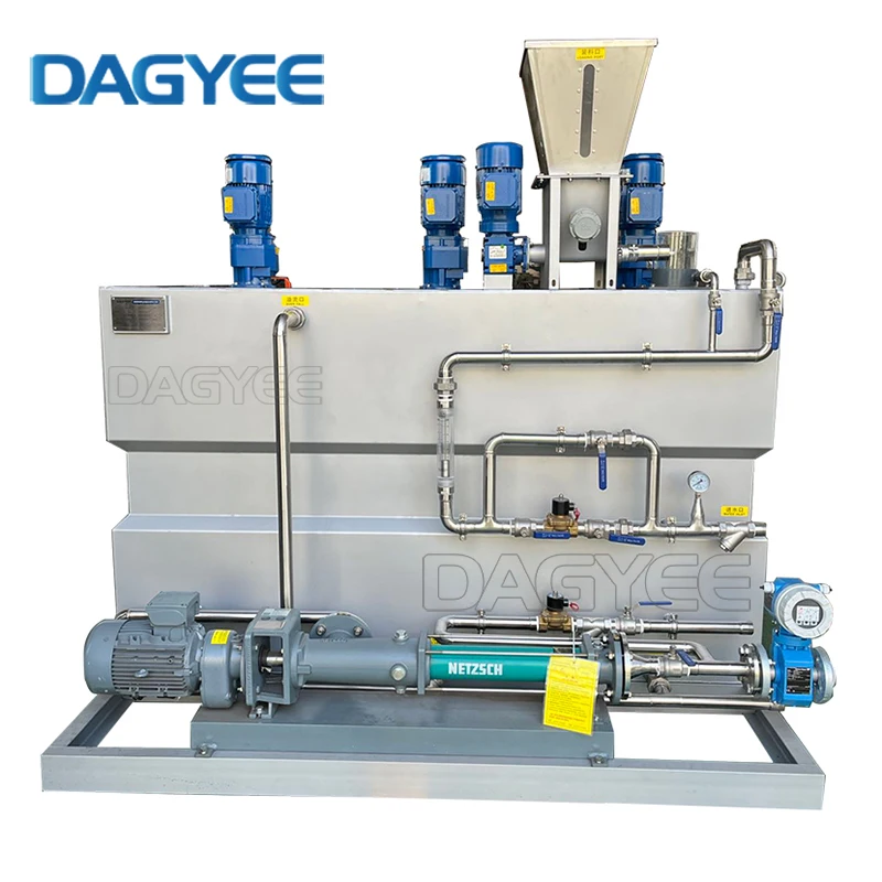 1000l Polymer Preparation Unit Flocculant Intelligent Dosing Control Chemical Dilution Systems