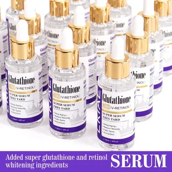 Private Label Glutathione 700 Vitamin E Retinol 50ML Reduce Melanin  Corrector Fade Dark Spots Skin Care Whitening Face Serum
