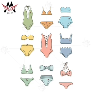 MLY Custom Private Label Eco Friendly Bikini Women in Swimsuits Swimwear Bikini
