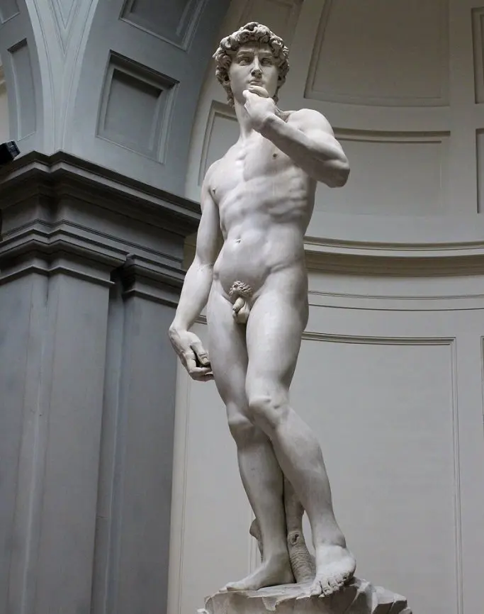 Outdoor Famous Large White Marble Statue of David for Sale